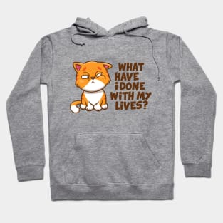 What have i done cat (on light colors) Hoodie